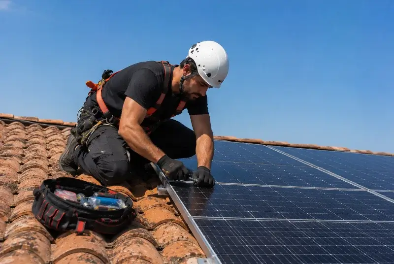 Maintenance et monitoring de panneaux solaires à Félines-Termenès