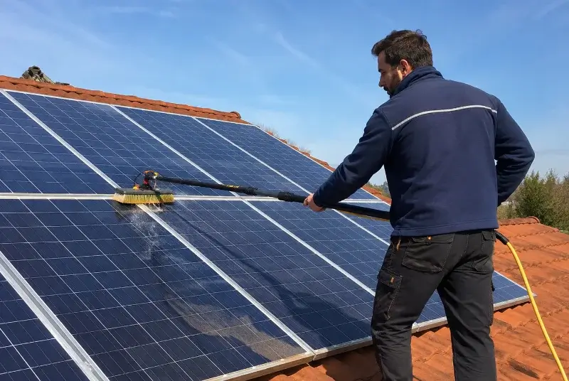 Nettoyage et entretien de panneaux solaires à Félines-Termenès